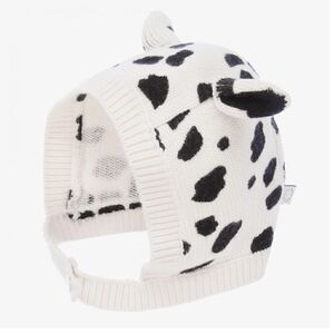 Stella McCartney Kids Dalmatian spots knitted hat, 18-24months